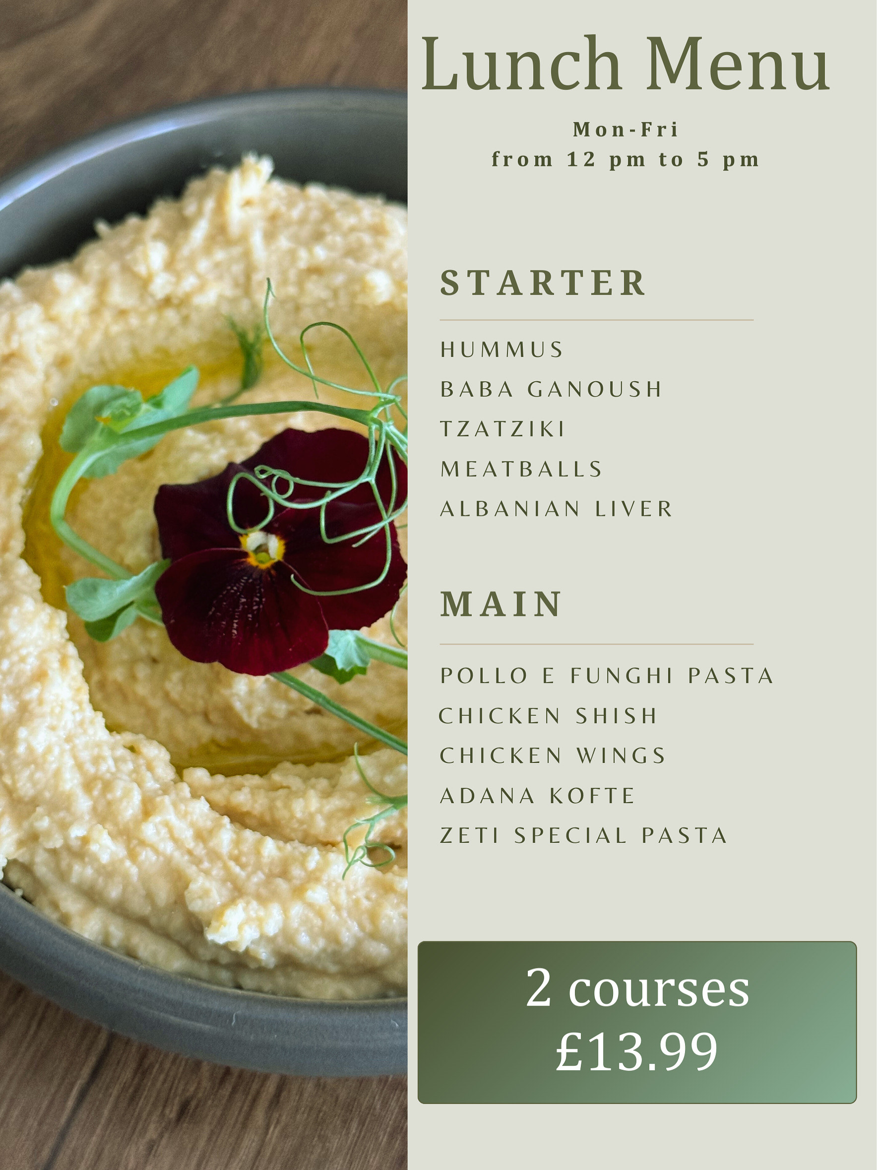 Lunch Menu